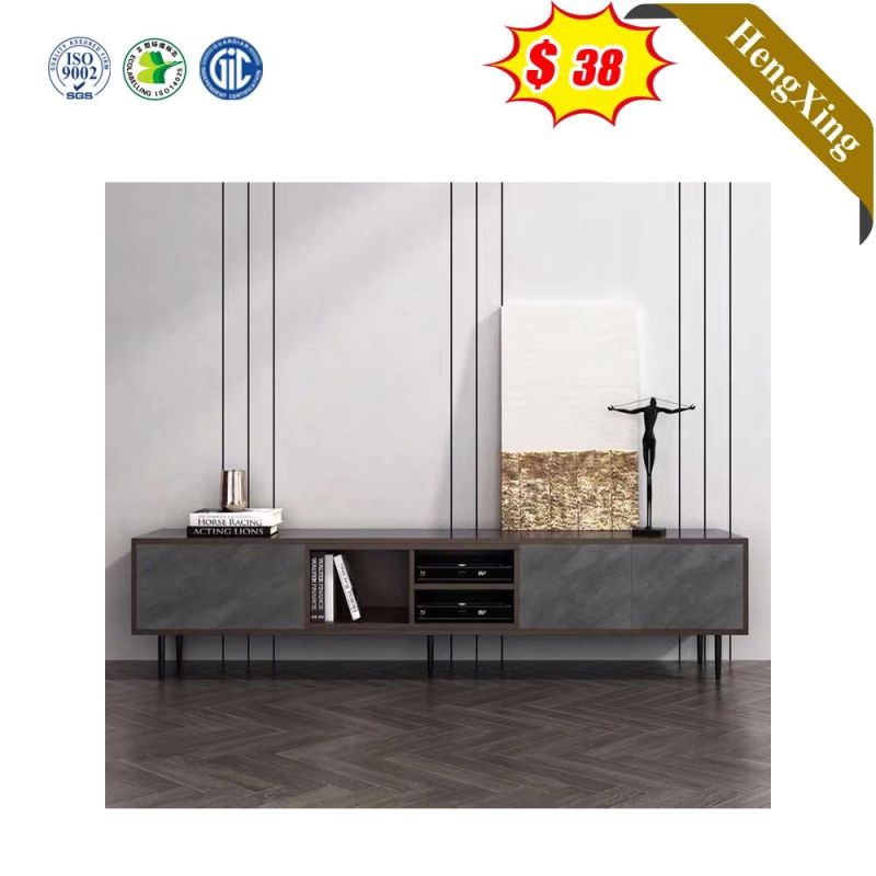 Dark Grey Color Modern Wooden Design Living Room Home Furniture TV Stand with Drawers