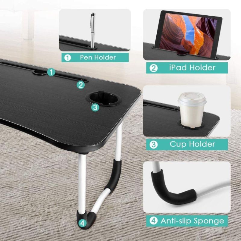 Hot Sale Small Portable Folding Laptop Table Foldable Desk for Bed