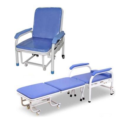 Hospital Furniture Attendant Chair Cum Bed