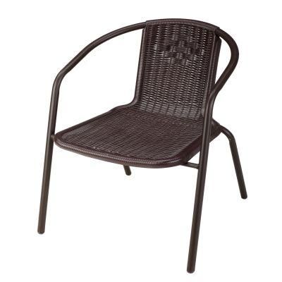 Modern Style Garden Chair Plastic Rattan Metal Chair for Picnic