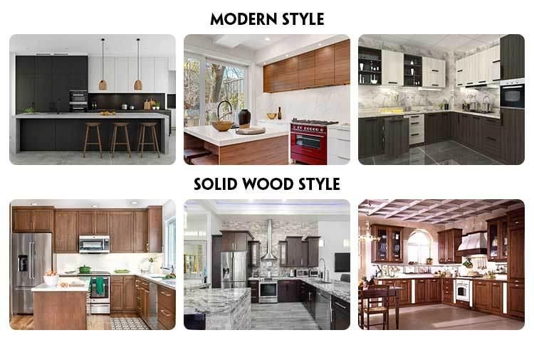 Modern Design White Aluminum Wood Kitchen Cabinets Furniture Prices