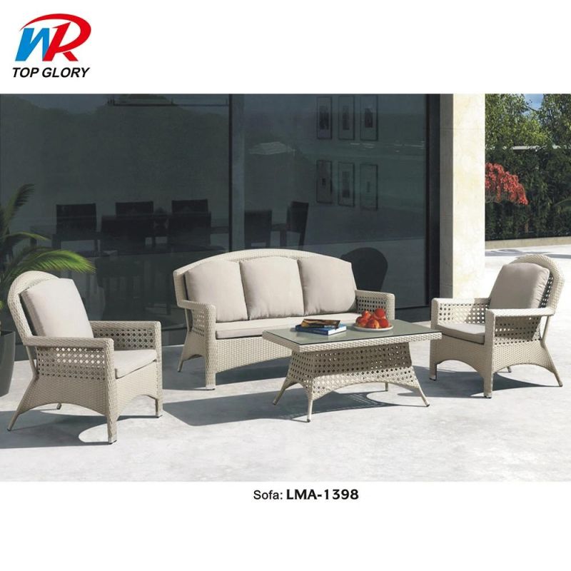 Modern Design Patio Sofa Garden Furniture Rope Weaving Sofa Contemporary Outdoor Sofa