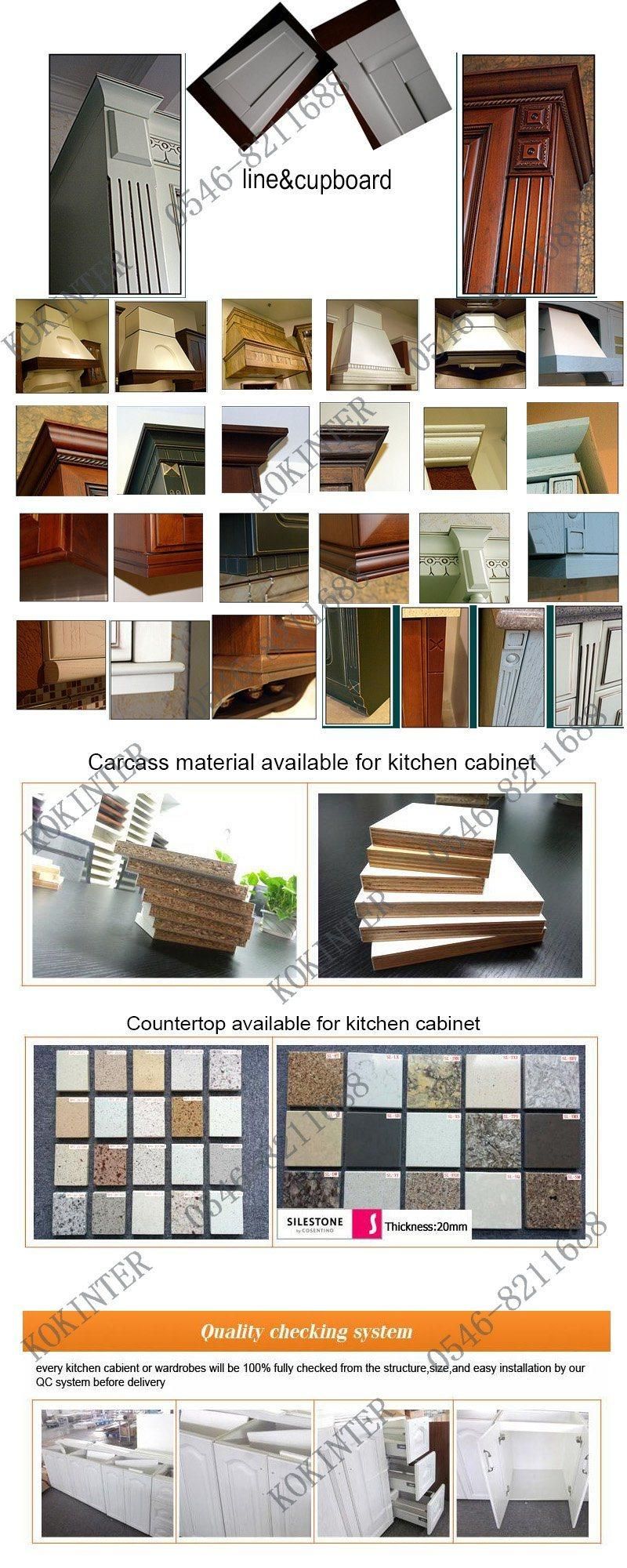 New Design China High Quality Soild Wood Kitchen Cabinet Three Modern