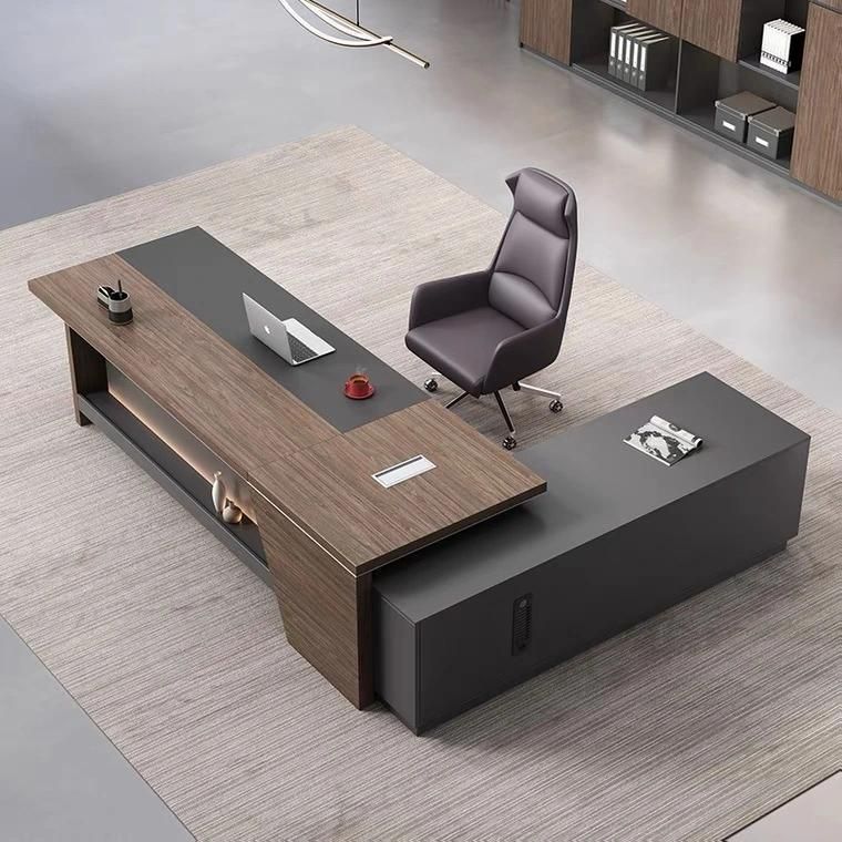 High End Luxury L Shape Modern CEO Office Desk (SZ-OD719)