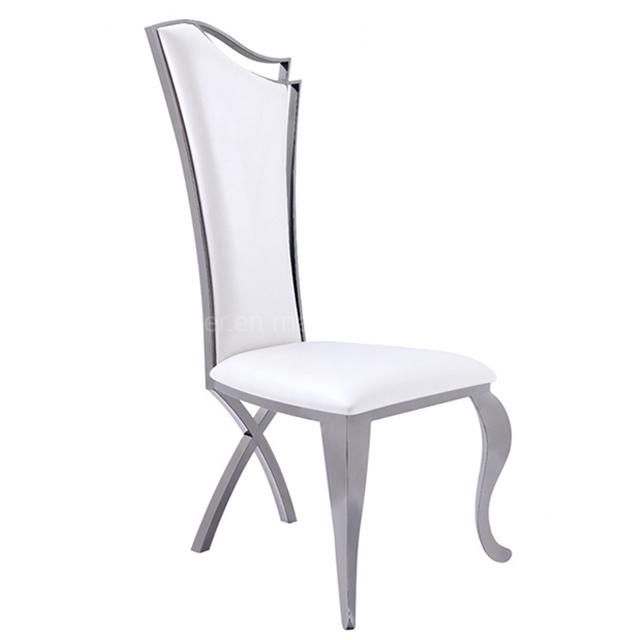 Wholesale Wedding Reception Stainless Steel Dinner Chairs of Wing Back