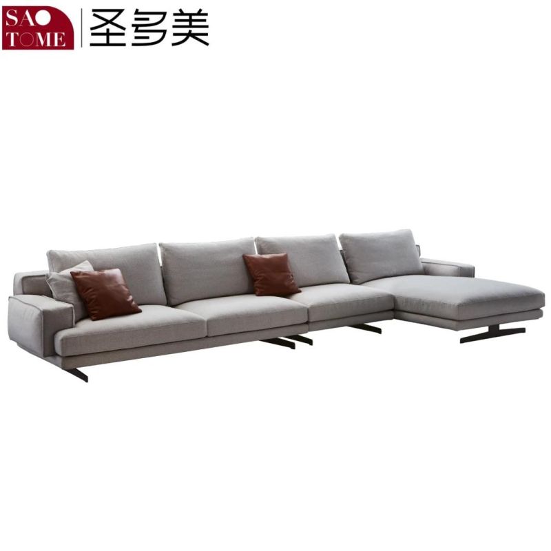 Fabric Non Inflatable Carton Packed Single Living Room Sofa Set