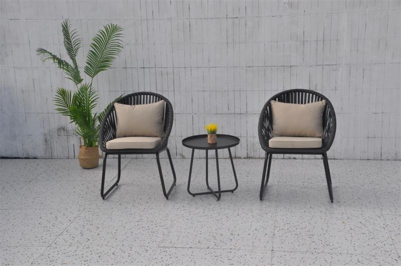 Modern Style Aluminum Outdoor Patio Garden Outdoor Rattan Aluminum Furniture Chair Set