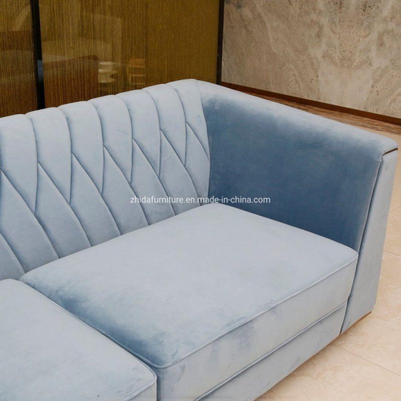 Foshan Luxury Home Hotel Furniture Couch Living Room Fabric Sofa