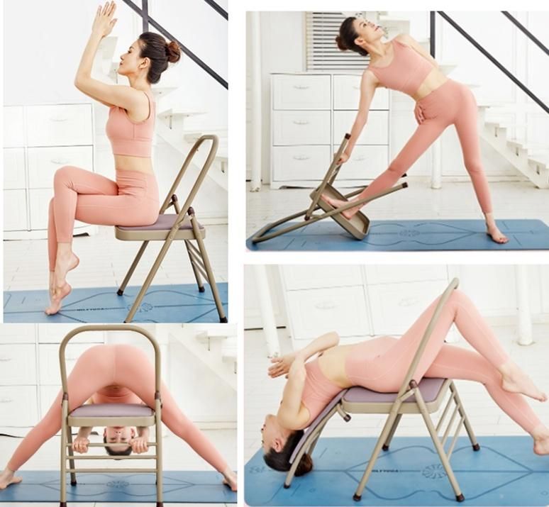 Wholesale Made in China Backless Metal Folding Meditation Yoga Chair