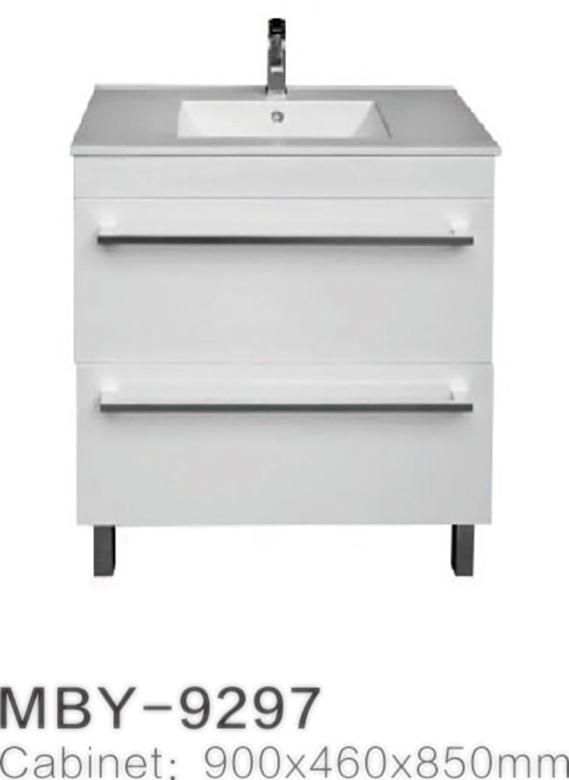 Hotel PVC or MDF Materia Australia-Style Bathroom Vanity Cabinet