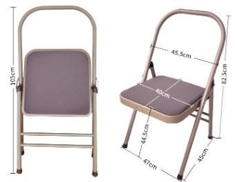 Wholesale Backless Metal Iyengar Yoga Thickened Tube Steel Folding Chair for Pregnant Maternal Women