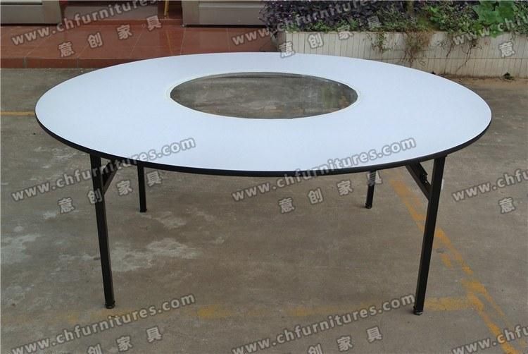 Folding Round Wedding Restaurant Hotel Banquet Table Yc-T01-01