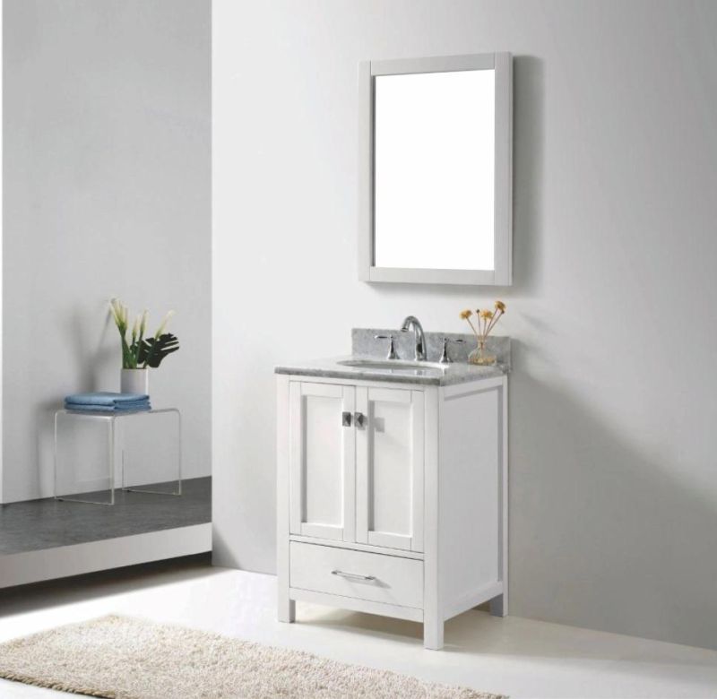 China Factory Wholesale Modern Design 30" Single Sink Bathroom Vanity with Mirror