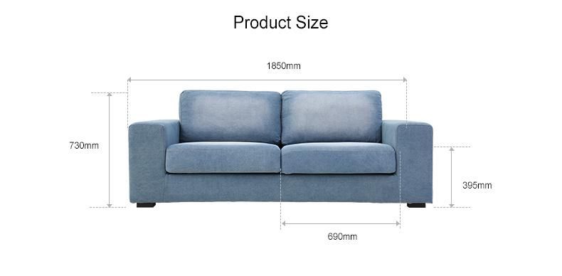 Good Price 2 Wood Recliner Modern Home Corner Sectional Couch Sofa Furniture