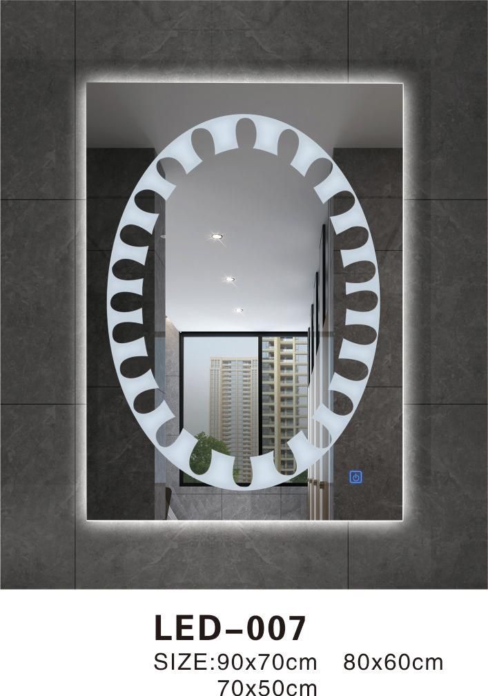 LED Bathroom Mirror with Light Sensor Touch