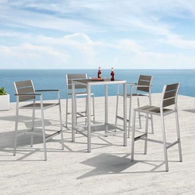 Simple Modern Patio Table Set Outdoor Bar Stool