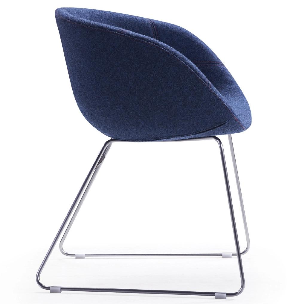 Simple Style Soft Moulded Foam Fabric Meeting Room Chair