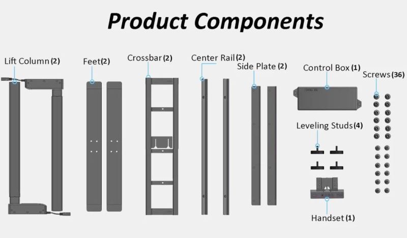 Only for B2b Ergonomic Stand Desk with Exquisite Workmanship