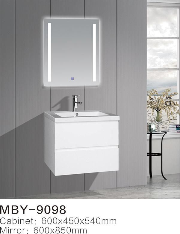 UK PVC Bathroom Cabinet with LED Mirror