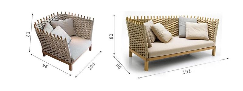 Garden Patio Wicker / Rattan Sofa Set - Outdoor Furniture/Chair