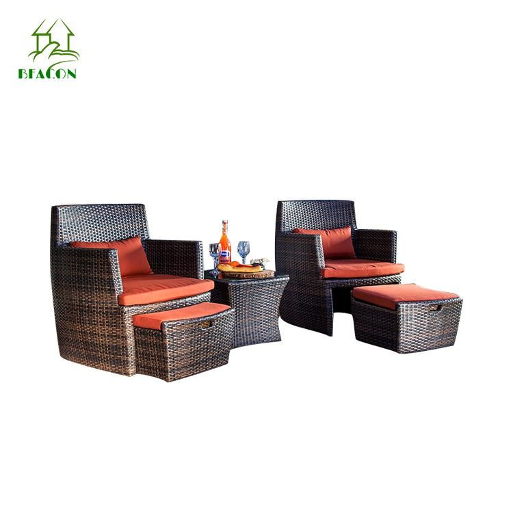 Modern Outdoor Patio Round Table and Chairs Garden Sofa Set