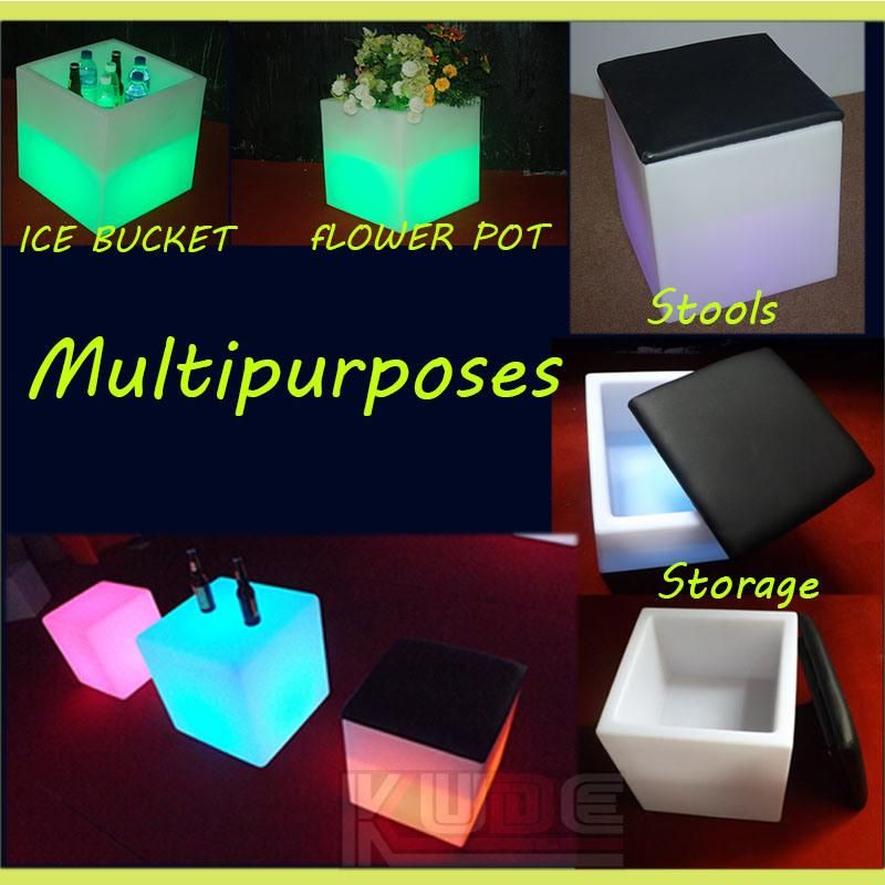 LED Furniture Shell of Cube PE Shell Rotational Moulding Shell