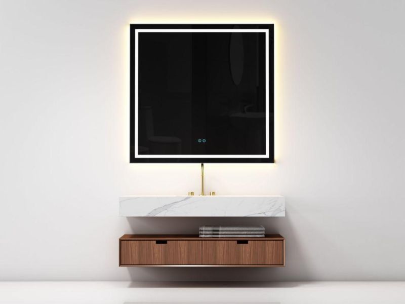 The Hotel Modern Light Luxury Multi-Mirror Rock Plate Board Countertop Bathroom Vanity Cabinet