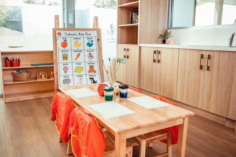 Modern Multi-Function Double-Side Easel, Movable Wood Easel with Cabinet, Kindergarten, Preschool, Day Care Center and Nursery School Easel