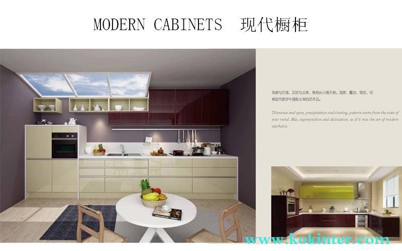 MDF/MFC/Plywood Particle Board/Solid Wood Acrylic Modern Kitchen Cabinet Modular Cabinet furniture