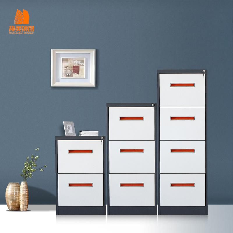 European Style Two Drawer File Cupboard, Modern Steel Office Furniture.