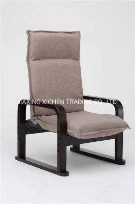 Modern Furniture Khaki Linen Fabric Leisure Arm Chair