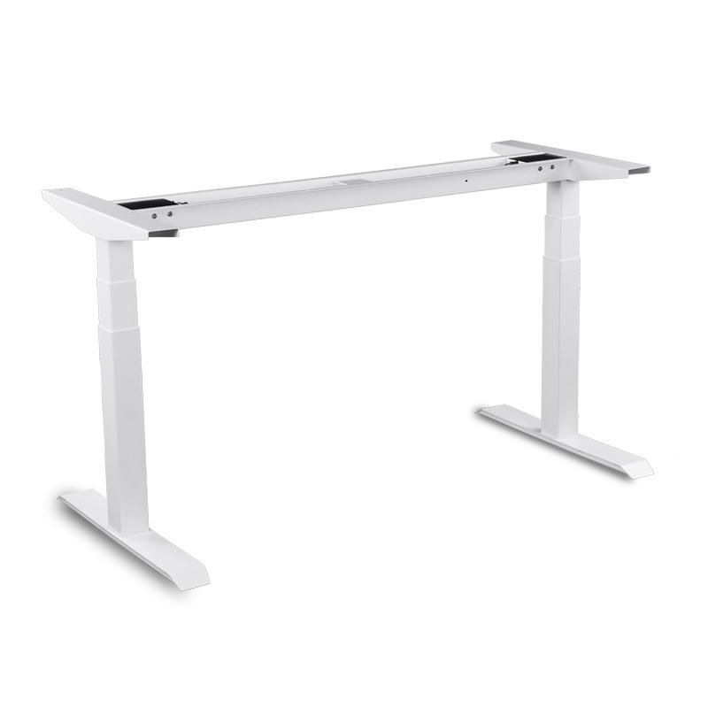 White Frame Standing Desk Electric Height Adjustable Standing Desk