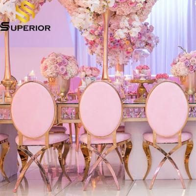 Wholesale Banquet Furniture Stainless Steel Wedding Couple Chairs