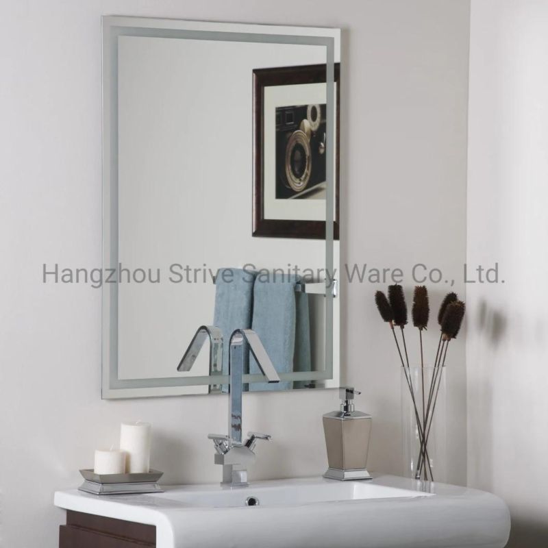 Modern Bathroom Mirror Factory Wholesale Silver Frameless Glass Wall Mirror