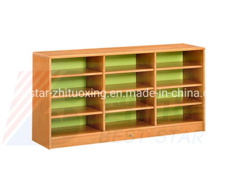 Wooden Kids Shoe Organizer Cabinet, Playroom Furniture, Kids Room Cabinet, Children Toy Storage Cabinet, Kindergarten and Preschool Furniture Cabinet