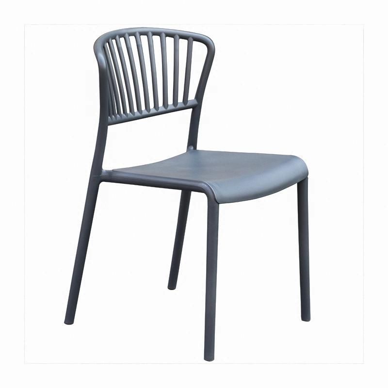 Wholesale Outdoor Furniture Modern Style Garden Furniture Indus Plastic Chair Eco-Friendly PP Armless Dining Chair