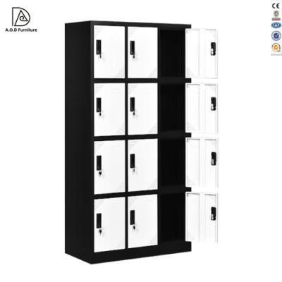 Modern Chinese Furniture 12 Doors Steel Locker with Key