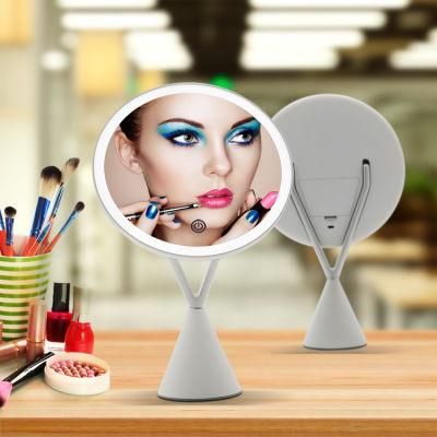 Dimmable Brightness 5X Magnifier LED Vanity Lighted Makeup Mirror