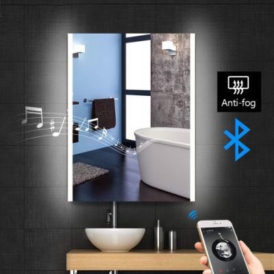 Wall Mounted Touch Switch Illuminated Bathroom LED Mirror