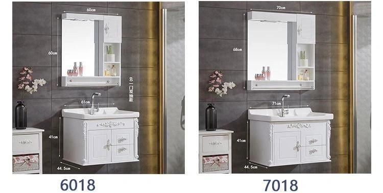 Hot Selling Modern Wall Mounted Waterproof PVC Bathroom Cabinet