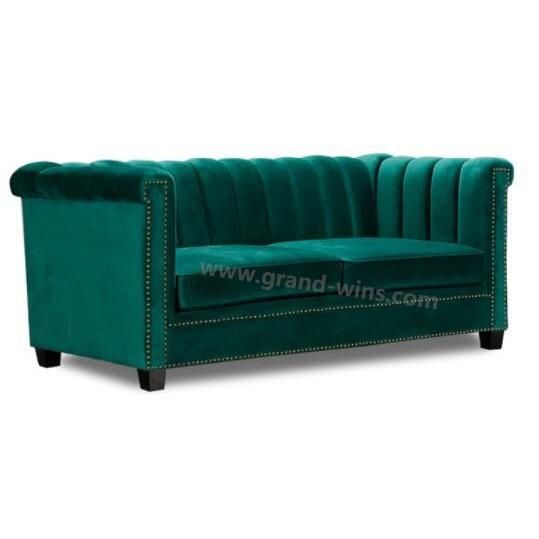 Modern Sinple Pleated Back Sofa Hotel Lobby Sofa Hallway Sofa