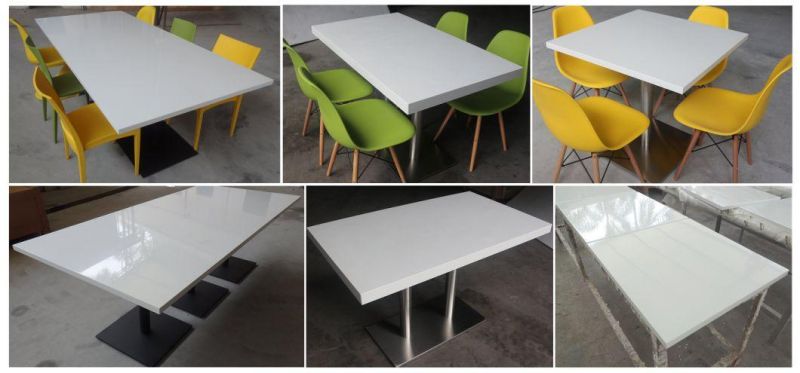 Artificial Stone Solid Surface Square Dining Tables