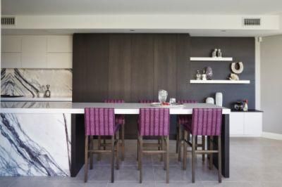 L-Shaped Flat Pack Fridge Pantry Cupboard Modern Kitchen Cabinets