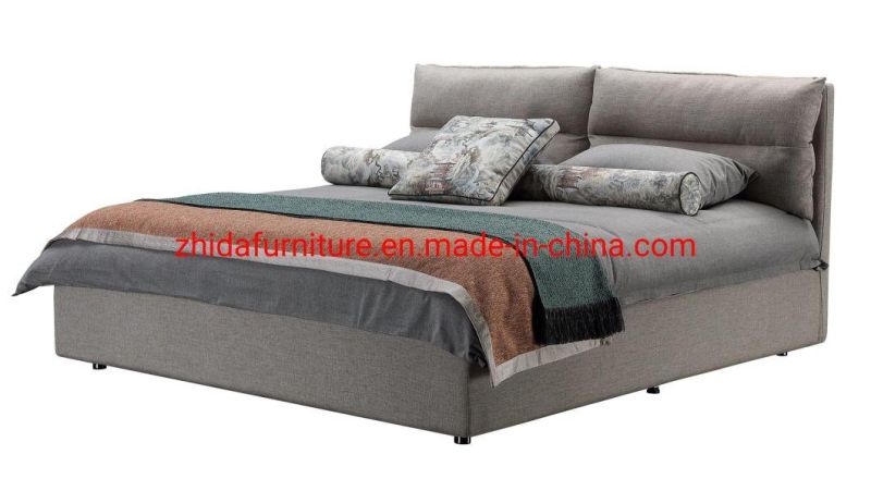 Home Furniture Living Room Villa Design Fabric Hotel Bedroom Standard Bed