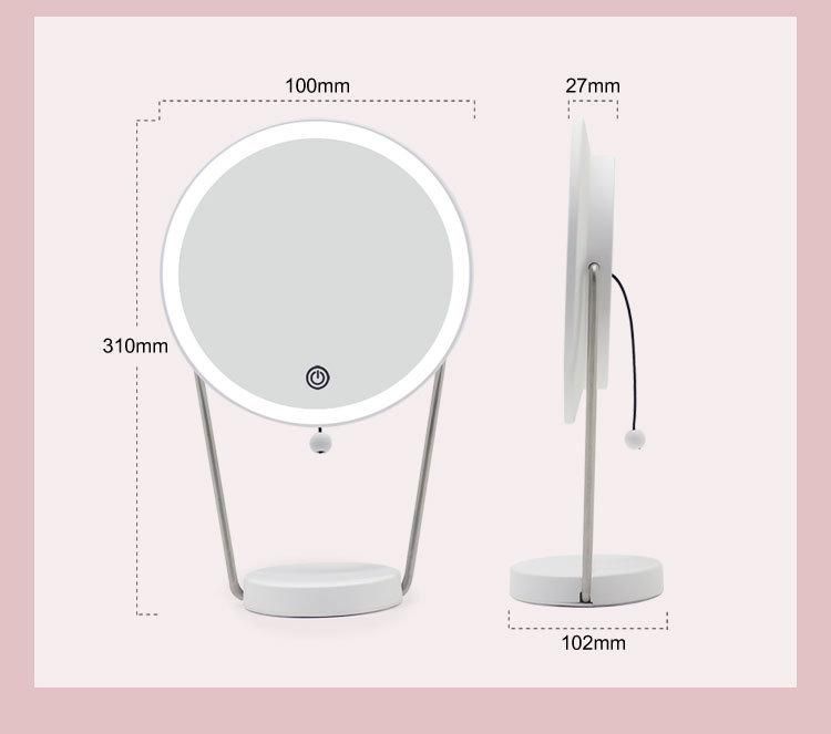 Special Design Smart Glass LED Makeup Standing Mirror with Touch Sensor