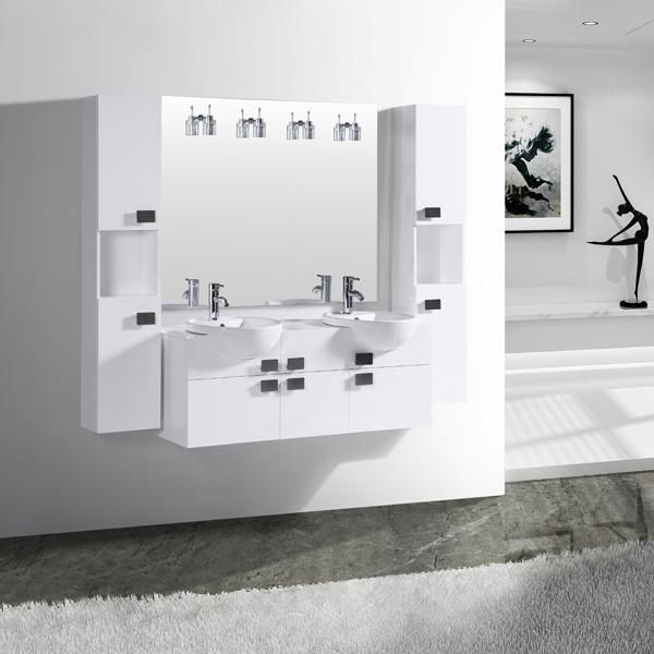 High Quality MDF Lacquer Bathroom Furniture TM8145b