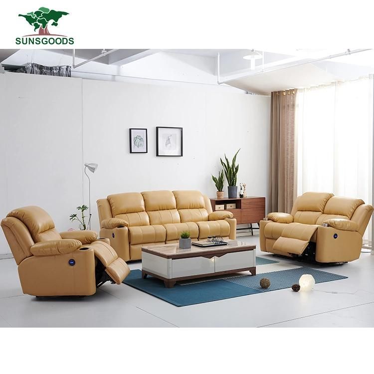 Recliner Leisure Living Room Sofa Recliner Bonded Leather Recliner Modern Sofa