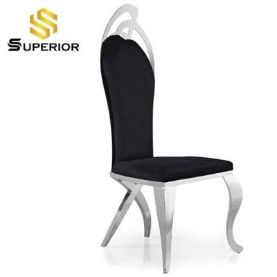 Wedding Hall Back Velvet Cushion Dinner Chairs for Dining Room