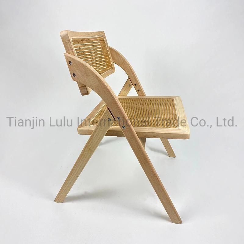 Manufacturer Wholesaler Modern Living Room Folding Chair Wood Folding Chair Garden Leisure Chair