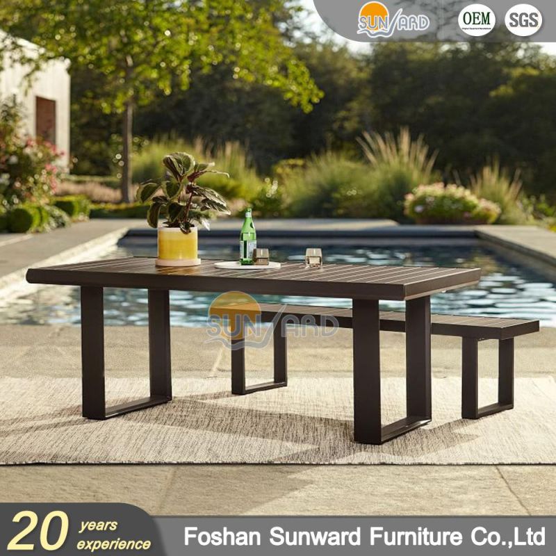 Metal Aluminum Balcony Courtyard Cafe Leisure Outdoor Dining Patio Furniture